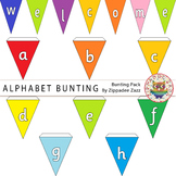 Alphabet Bunting - lowercase a - z! Clipart / Printables / Signs