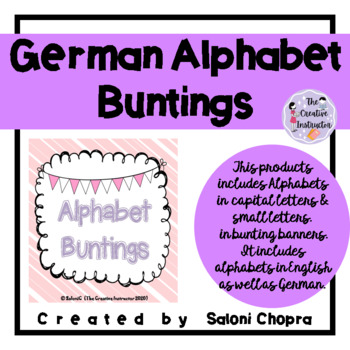 Preview of German & English Alphabet Buntings