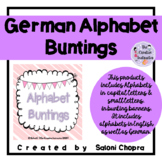 German & English Alphabet Buntings