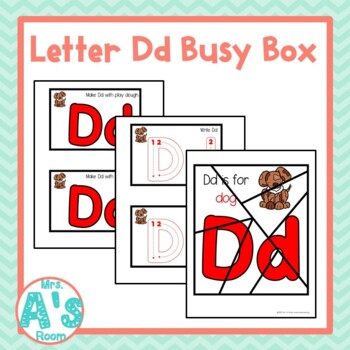 Alphabet Busy Boxes: Letter D by Mrs A's Room | Teachers Pay Teachers