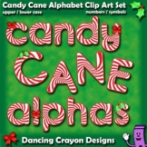Candy Cane Alphabet Letters Clip Art | Christmas Bulletin 
