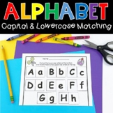 Alphabet Capital and Lowercase Matching Worksheets Phonics