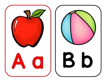 alphabet cards by abcdee teachers pay teachers