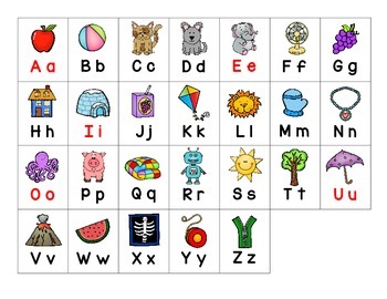 alphabet cards by abcdee teachers pay teachers