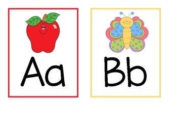 Alphabet Cards by kelly cook | TPT