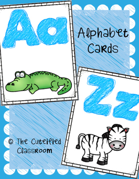 Alphabet Cards by The Cuteified Classroom | Teachers Pay Teachers