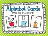 Alphabet Cards {3 sets} FREEBIE