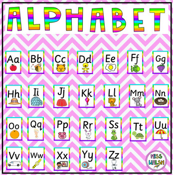 Alphabet Cards by MissWalshResources | TPT