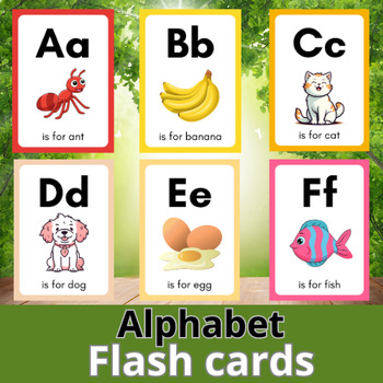 Alphabet Cards | ABC Flashcards | Word Wall Letter Posters by TEACHLINK