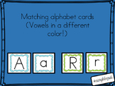 Alphabet Cards (ABCs) matching upper/lowercase letters
