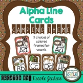 Alphabet Cards Camping Theme - Print Version