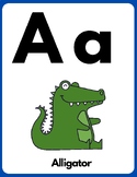 Alphabet Cards: Cartoon Animals