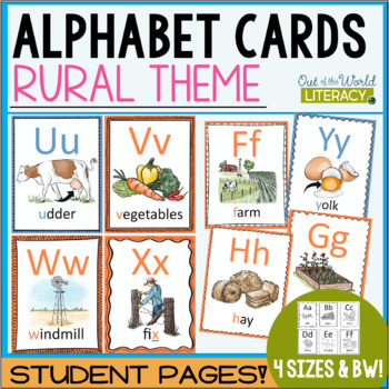 Alphabet Wall Cards and Posters for Preschool and Kindergarten 