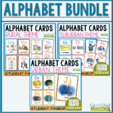 Alphabet Cards Growing Bundle- Classroom Decor, Flash Card
