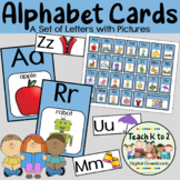 Alphabet Cards/Letter Cards/Word Wall/Mini-Poster/Phonics/