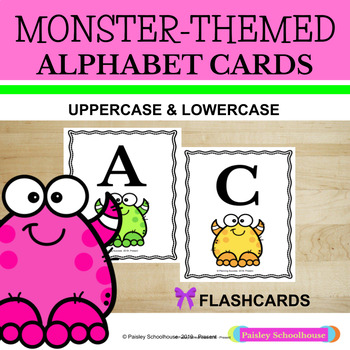 Preview of Freaky Friday: Monster-Theme  Alphabet Cards