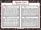 Alphabet Cards - Zaner Bloser - Manuscript and Cursive