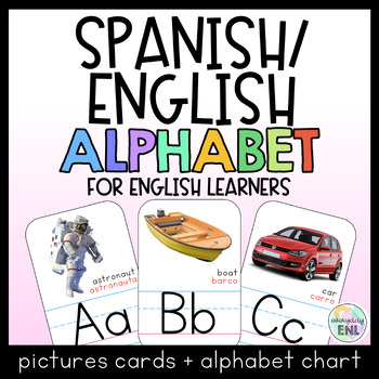 Alphabet Cards for Spanish-Speaking English Learners | | ELL, ESL, ENL, MLL