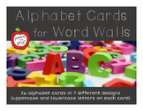 Alphabet Cards for Word Wall (uppercase and lowercase letters)