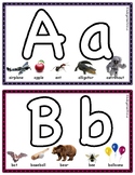 Alphabet Cards for playdough or small loose parts.