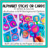 Alphabet & Sound Cards or Sticks - Letter Recognition and 