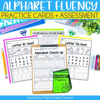 Preview of Alphabet Cards with Alphabet Practice Pages | Letter Recognition