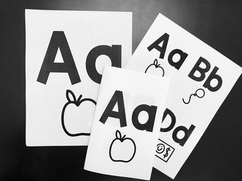 Preview of Alphabet Cards with Pictures | Letter Tracing Booklet