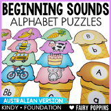 Alphabet Center Beginning Sounds Puzzles - Australian Version