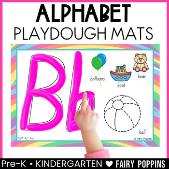 Alphabet Playdough Mats / Play Dough Mats / Playdoh Mats - Kinder