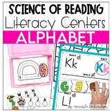 Alphabet Centers BUNDLE, Alphabet Activities Science of Re