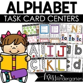 Alphabet Activities Kindergarten Alphabet Centers Task Cards