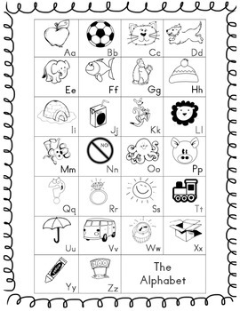Alphabet Chant and Chart by Kimber's Kiddos | Teachers Pay Teachers