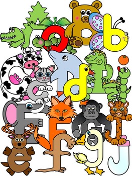 Alphabet Clipart- Alphabet Cartoon Clipart (106 images) by Marcelle's