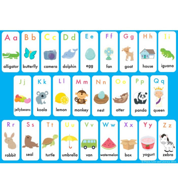 Alphabet Chart by Peace Love and Literacy | TPT