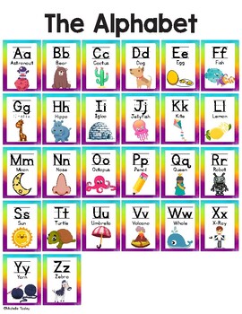 Alphabet Chart by Tooley Teaches | TPT