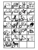Alphabet Chart Animals