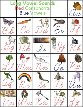 Cursive Alphabet Chart