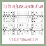 blank alphabet chart teaching resources teachers pay teachers