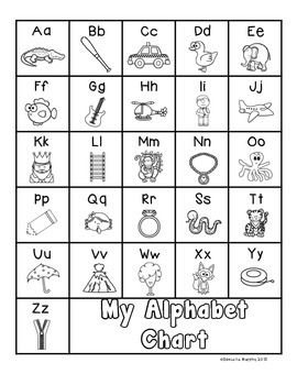 Alphabet Chart Freebie by Miss Danielle Murphy | TPT