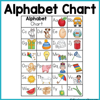Alphabet Chart - Freebie! by Miss Conner's Classroom | TPT