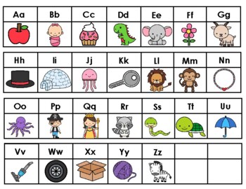 Alphabet Chart/ Poster by Newton's Nutty Ideas | TPT