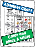 Alphabet Chart (color and black & white). Writing Binder R