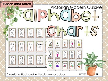 Victorian Modern Cursive Alphabet Chart
