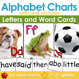 Alphabet Charts with Real Pictures (Includes words for you