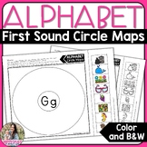 Alphabet Circle Maps | First Sound Cut and Paste