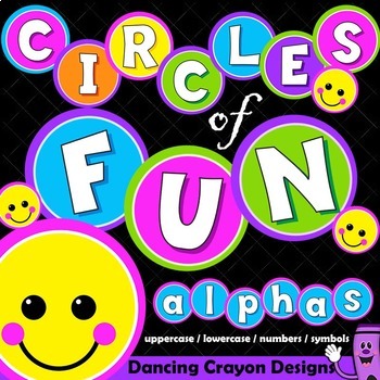 Preview of Alphabet Letters Clip Art - Circles