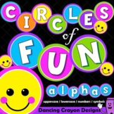 Alphabet Letters Clip Art - Circles