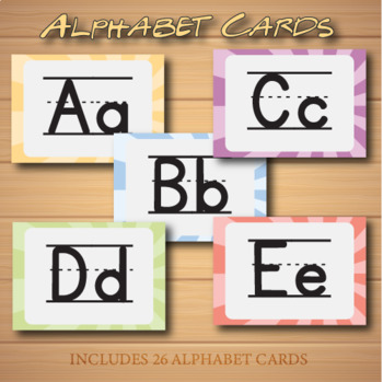 Preview of Alphabet Classroom Display Cards