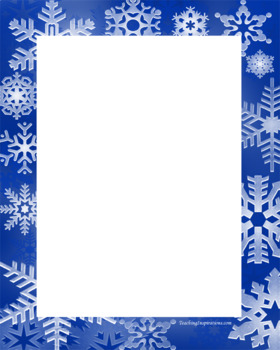 Alphabet Clipart Bulletin Board Letter Set Snowflakes Background