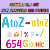 Alphabet Clip Art,Bulletin Board Letters,Numbers and symbo